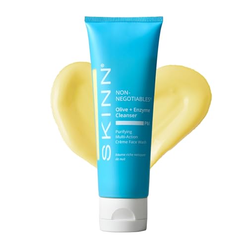 SKINN Evening Face Wash Cream - Olive Oil Enzyme Cleanser - 4oz – Orange