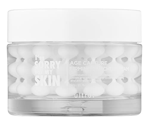 I'M SORRY FOR MY SKIN Age Capture Facial Cream, Korean Skin Care Moisturizer for Face and Neck with Hyaluronic Acid, Ant