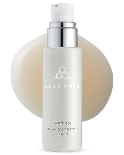 COSMEDIX Affirm Antioxidant Firming Face Serum - AM & PM Daily - Product Imagery