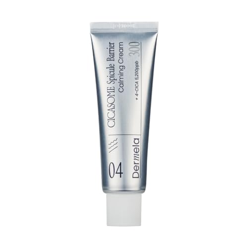 Dermela Cicasome Spicule Barrier Calming Cream, Daily Care Ultra-Hydrating & Soothing with Hyaluronic Acid & Glycerin, 1