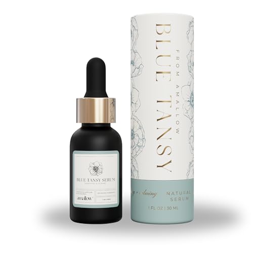 Amallow – Blue Tansy Face Serum – Anti-Aging Calming Botanical - Product Imagery