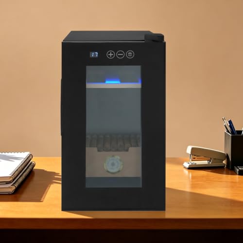23L Cigar Humidor Cabinet, 150 Count Electric Thermostatic Cigar - Product Imagery