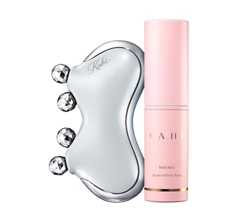 KAHI Wrinkle Bounce Multi Balm Stick and CAXA M1 Pearl Gua Sha - Product Imagery