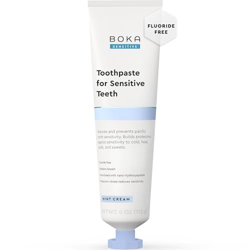 Boka Sensitive Toothpaste - Fluoride Free Nano Hydroxyapatite - Product Imagery