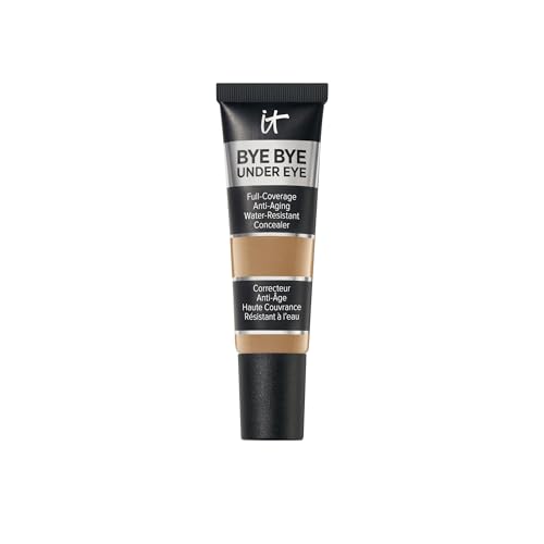 IT Cosmetics Bye Bye Under Eye Anti-Aging Full Coverage Concealer – 33.5 Tan Natural - for neutral undertones, Butylpara