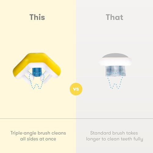 Frida Baby Triple-Angle Toothhugger Toddler Toothbrush, 2 Years - Product Imagery