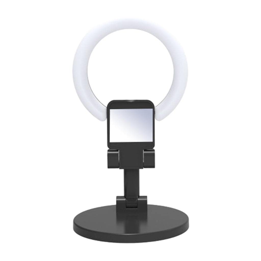 Xiaojikuaipao Portable Rechargeable Selfie Fill with Stand and Mirror for Makeup Selfie Vlog - 3 Modes, Foldable Design 