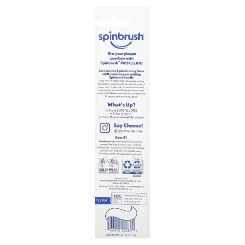 Arm & Hammer Spinbrush Pro Clean Replacement Brush Heads - Product Imagery