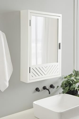 Kate and Laurel Mezzeta Decorative Modern Rectangle Bathroom - Product Imagery