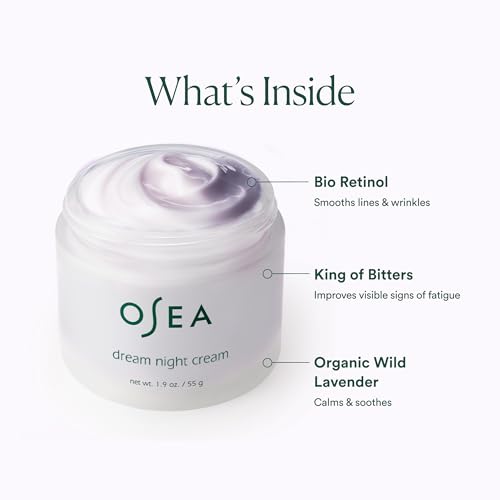 OSEA Dream Night Cream with Bio-Retinol - Anti-Aging Hydrating - Product Imagery