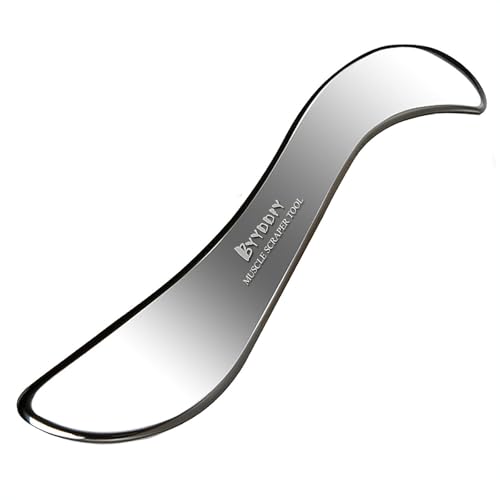 BYYDDIY-Non-Magnetic 304 Stainless Steel Gua Sha Muscle Scraper - Product Imagery