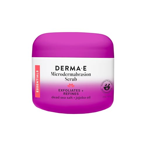 DERMA E Microdermabrasion Exfoliating Face Scrub, Revitalizes & Renews 2 Oz – Citrus, 2 Ounce