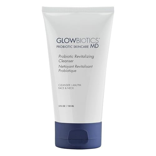 Glowbiotics Probiotic Revitalizing Cleanser - Anti-Aging Face Wash with Peptides - 5 oz - Hydrating Gel for Hormonal, Dr