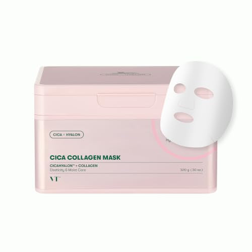 VT COSMETICS CICA Collagen Daily Mask, 30 Sheet Masks - Product Imagery