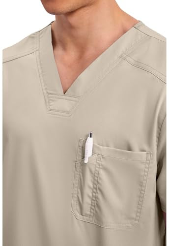 Cherokee WW Revolution Scrub for Men's Tuckable V-Neck Top 1 - Product Imagery