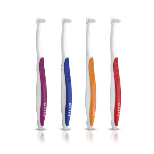 GUM End Tuft Toothbrush, Soft, Extra-Small Head, 1 Count (6 Pack) - Product Imagery
