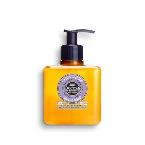 L'Occitane Shea Butter Extra-Gentle Hand & Body Liquid Soap, Moisturizing – Lavender
