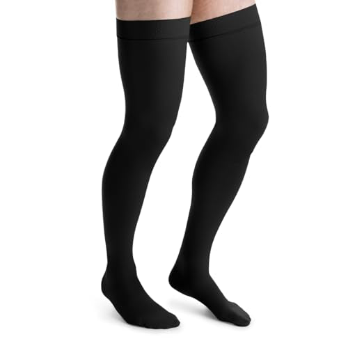 JOBST forMen Thigh High 20-30 mmHg Ribbed Dress Compression - Product Imagery