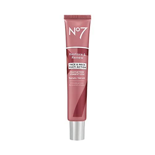 No7 Restore & Renew Sculpting Serum for Face & Neck, 1.69 Oz – Unscented