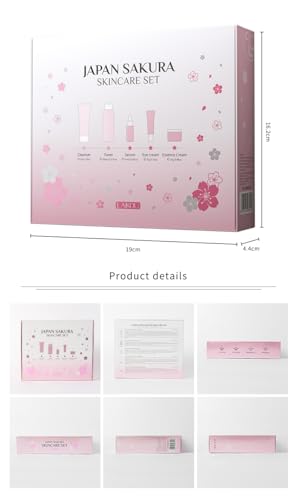 Skin Care Set, Cherry Facial kit for women, Skincare Kit Gifts - Product Imagery