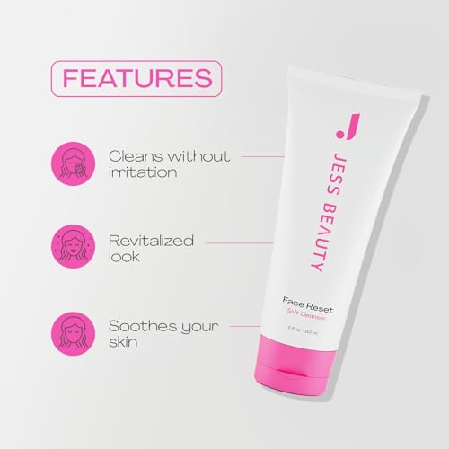 JESS BEAUTY | Face Reset Cleanser | Gentle Hydrating Gel Face - Product Imagery