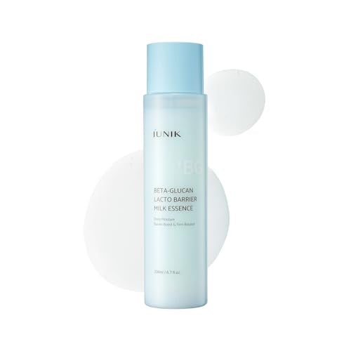 IUNIK Beta-Glucan Barrier Milky Toner Essence - Deep Hydration - Product Imagery