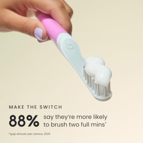 Quip Sonic Toothbrush for Adults with Timer - Includes Extra - Product Imagery