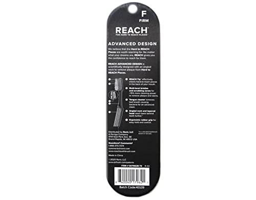 Reach Advanced Design Firm Toothbrushes, Colors May Vary, 3 - Product Imagery
