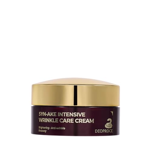 Deoproce SYN-AKE Intensive Wrinkle Care Cream 100g – Brightening & Smoothing Facial Moisturizer with Peptide, Niacinamid