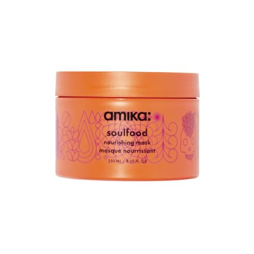 amika soulfood nourishing mask – Cruelty Free, Vegetarian, an uplifting blend of bright pink grapefruit, juicy apricot +