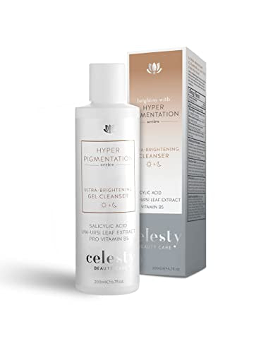 Celesty Beauty Care Celesty Beauty Brightening Gel Cleanser With Vitamin C, Glycolic Acid (AHA) & Salicylic Acid (BHA), 