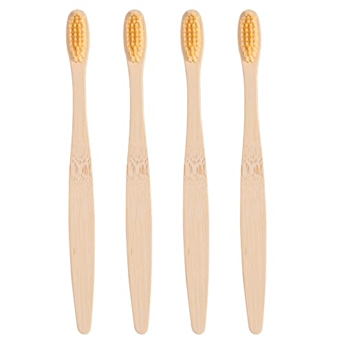 Custom Name Biodegradable Bamboo Toothbrushes, Personalized Soft - Product Imagery