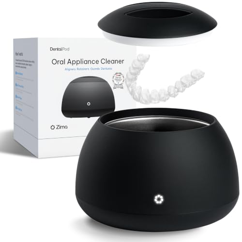 Zima Dental Pod: Ultrasonic Cleaner Machine for Retainers, - Product Imagery