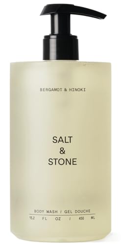 Salt & Stone Body Wash for Women & Men, Bergamot & Hinoki 15.2 - Product Imagery