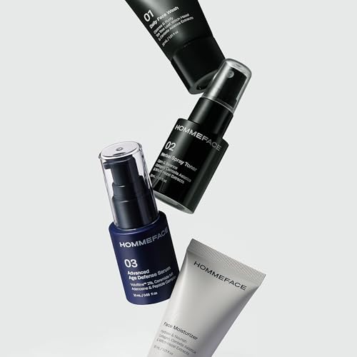 HOMMEFACE Men's First Class Skincare Essentials Travel Kit, 5ct. - Product Imagery
