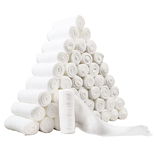 96 Gauze Bandage Rolls –Value Pack 96 Rolls - Premium First Aid - Product Imagery