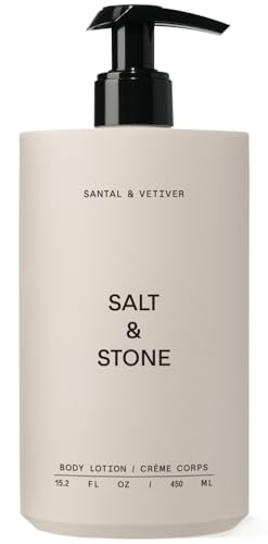 Salt & Stone Body Lotion for Women & Men Vegan, Santal & Vetiver 15.2 fl oz