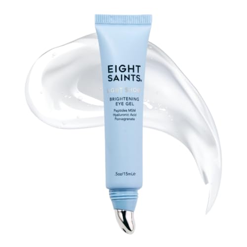 Eight Saints Light Show Brightening Eye Gel, Anti Aging Cooling Eye Gel to Reduce Puffiness, Wrinkles and Calms Under Ey