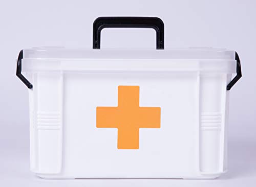 White Large Empty Medical Box for Home Emergency Supplies, - Product Imagery