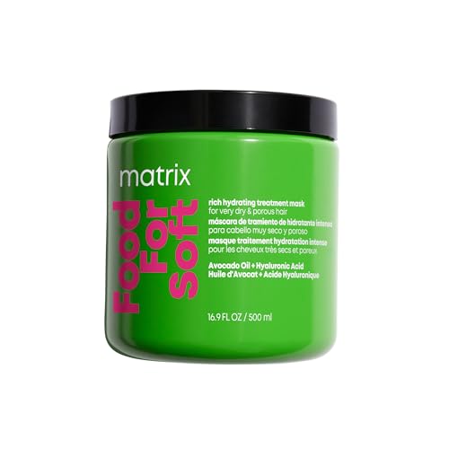 MATRIX Food For Soft Rich Hydrating Treatment Mask - For Dry & Brittle Hair, Adds Shine & Softness, With Avocado Oil & H