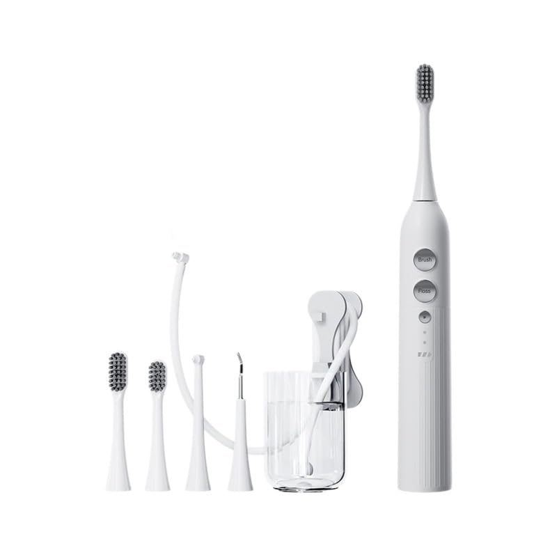 2 in 1 Electric Toothbrush with Floss Suspended Magnetic - Premium Selection Official Imagery - 1