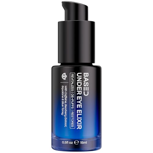BASED BODYWORKS BASED Under Eye Elixir, Hydrating & Refreshing Formula, Simple. Effective. Based. 0.5 fl oz, Pack of 1