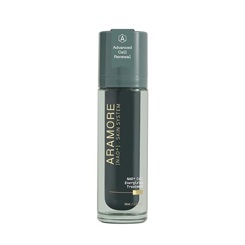 Aramore NAD+ Cell Energizing Treatment, Skin Care for Face (50ml) – Cruelty Free, Dermatologist Tested, Fragrance Free, 