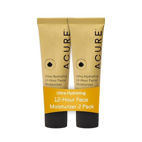 Acure Ultra Hydrating 12 Hour Facial Cream - Vegan - 1.7 fl oz (2 Pack)