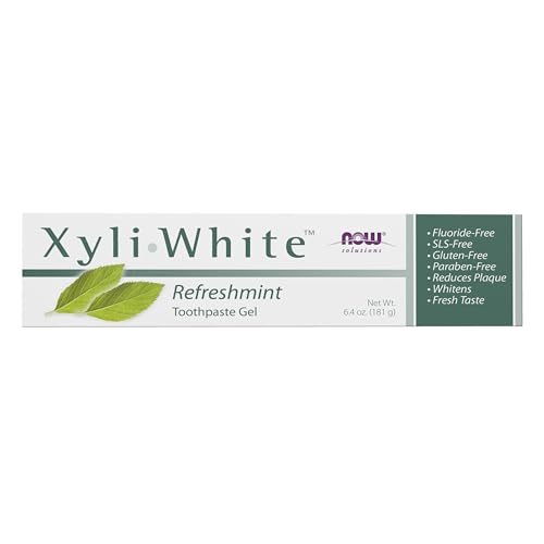NOW Foods Solutions, Xyliwhite™ Toothpaste Gel, Refreshmint, - Product Imagery