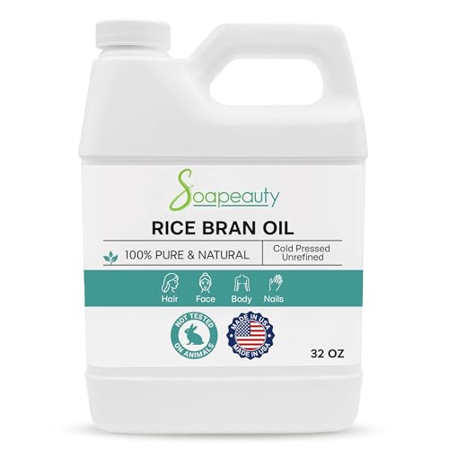 Rice Bran Oil Cold Pressed 100% Pure Natural Skin Hair Soap - Product Imagery