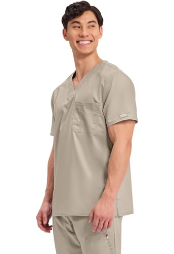 Cherokee WW Revolution Scrub for Men's Tuckable V-Neck Top 1 - Product Imagery