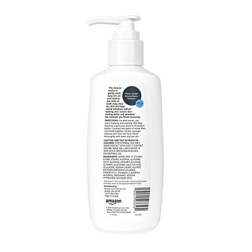 Amazon Basics Gentle Exfoliating Face Wash, Replenishing Daily - Product Imagery