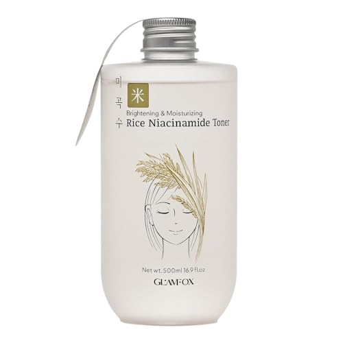 Rice Niacinamide Toner, Korean Rice Extract, Brightening & - Product Imagery