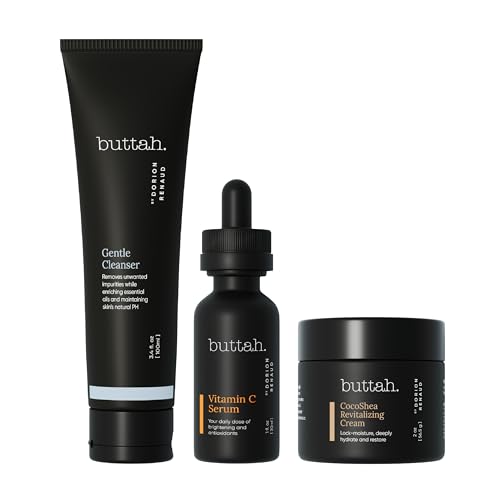 Buttah Skin 3pc Transforming Skincare Kit for Melanin | Rich - Product Imagery